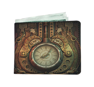 Steampunk Piston Clock Men's Wallet - Hello Moa
