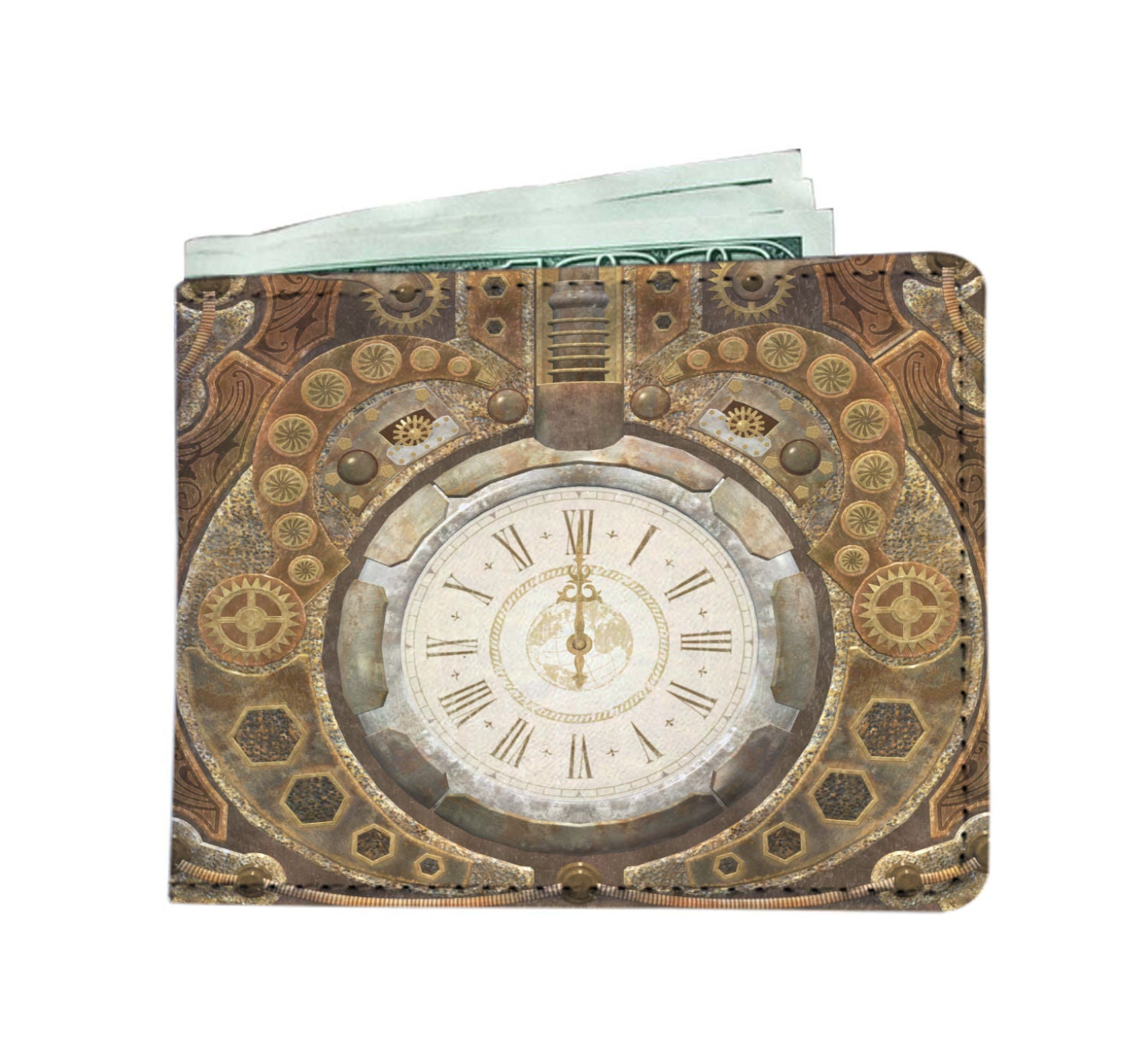 Victorian Clock Men's Wallet - Hello Moa