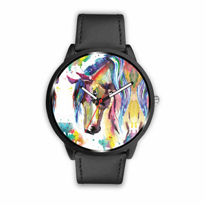 Watercolor II Horse Watch - Hello Moa
