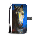 Blue Horse Face Phone Wallet