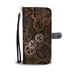 Brass Cogs Phone Wallet