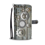 Silver Steampunk Phone Wallet