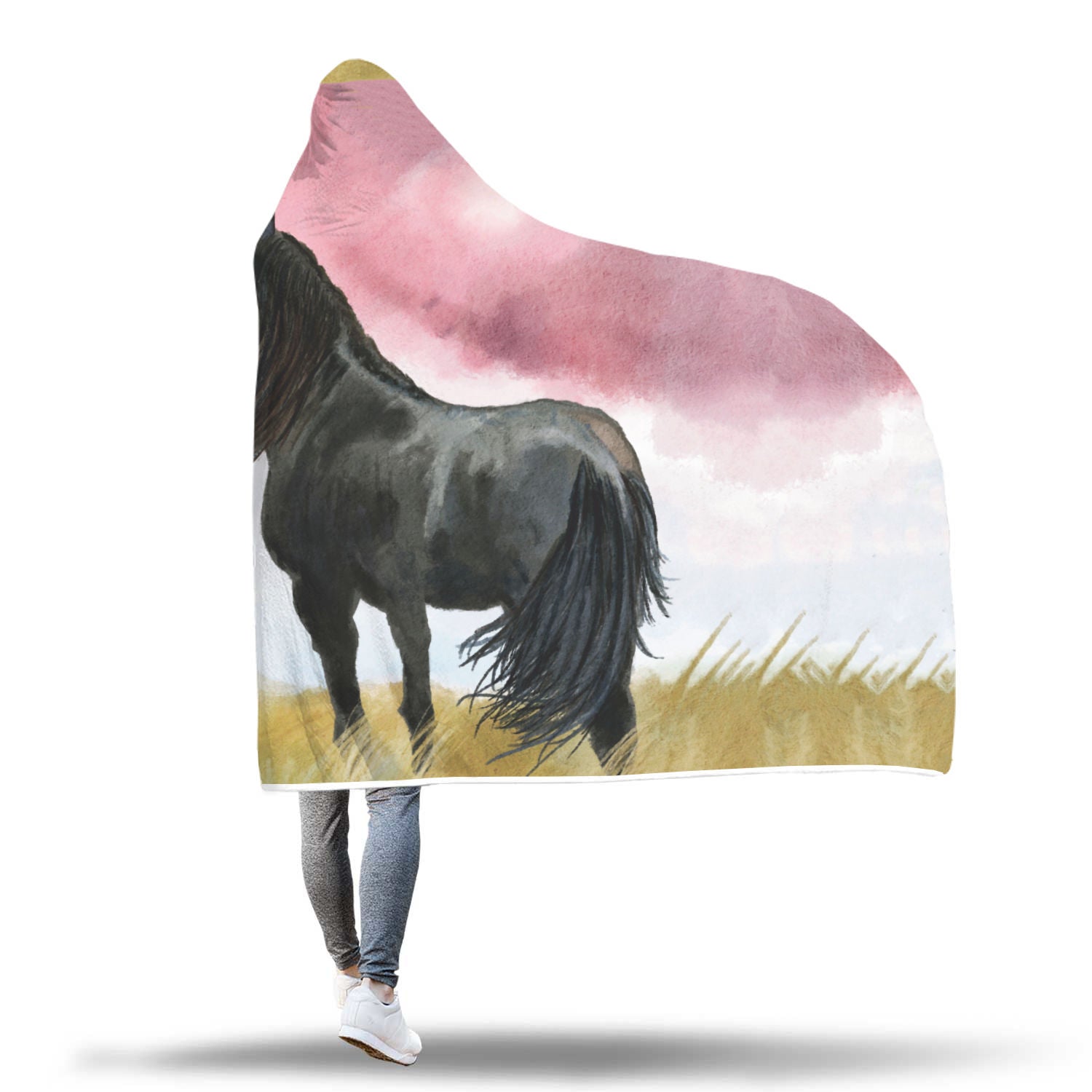 Art Horse Hooded Blanket - Hello Moa