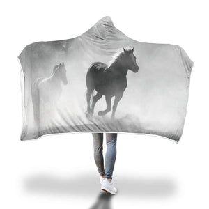 Clouded Horse Hooded Blanket - Hello Moa