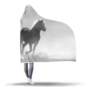 Clouded Horse Hooded Blanket - Hello Moa