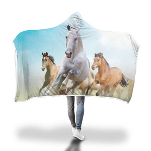 Desert Horse Hooded Blanket - Hello Moa