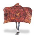 Red Circle Steampunk Hooded Blanket - Hello Moa