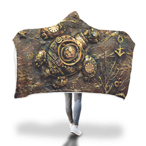 Steampunk Turtle Hooded Blanket - Hello Moa