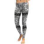 Black & White Mandala Leggings - Hello Moa