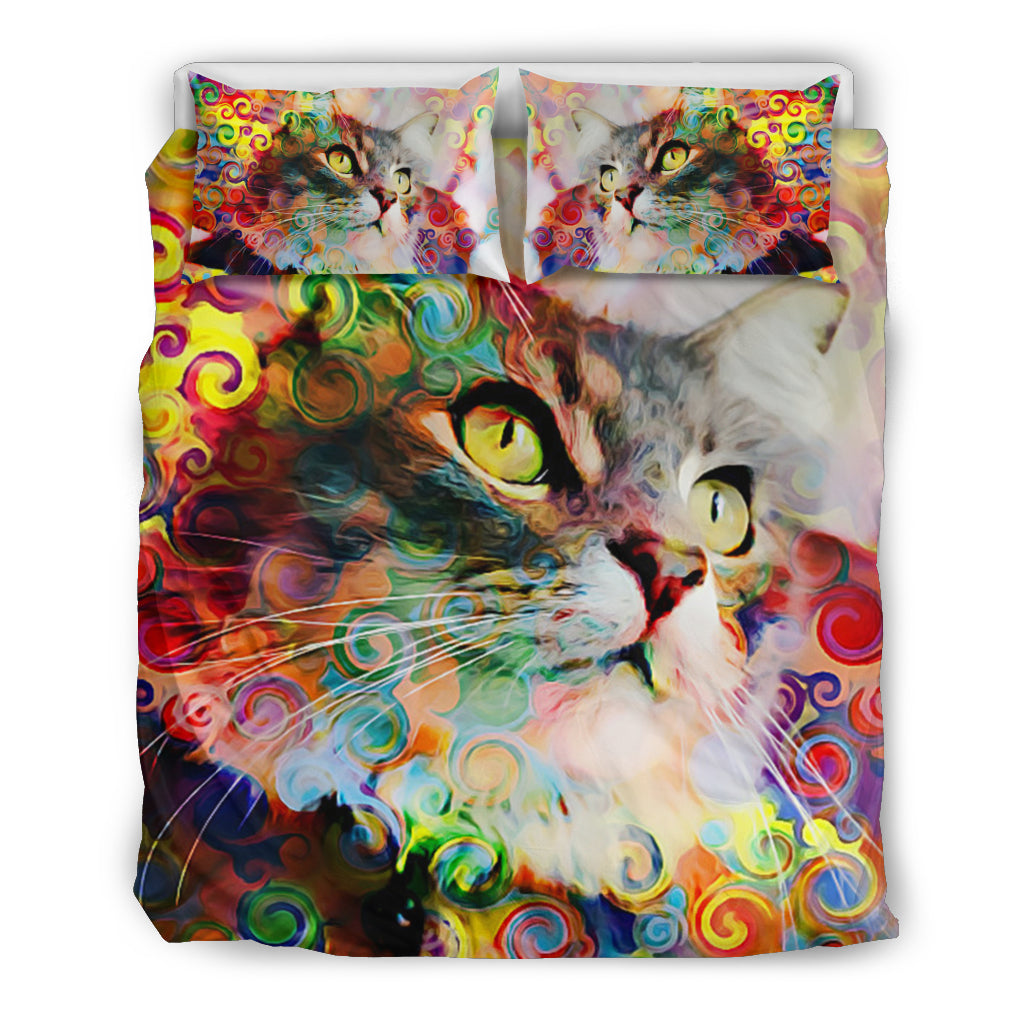 Rainbow Cat Bedding Set - Hello Moa