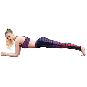 Purple-Red Fitness Leggings - Hello Moa