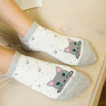 Cute Cartoon Cat Socks (5 Pairs) - Hello Moa