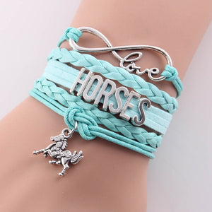Horse Love Leather Bracelet - Hello Moa