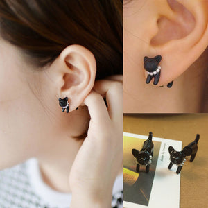 Kitty Cat Cute Stud Earrings - Hello Moa