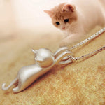 Hanging Cat Necklace - Hello Moa