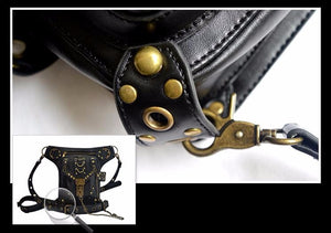 Leather Steampunk Mini Waist Bag - Hello Moa