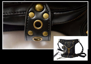 Leather Steampunk Mini Waist Bag - Hello Moa