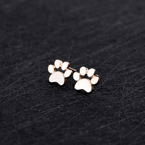 Cute Cat Paw Stud Earrings - Hello Moa