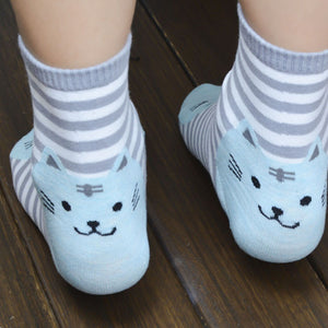 Cute Striped Cat Socks - Hello Moa