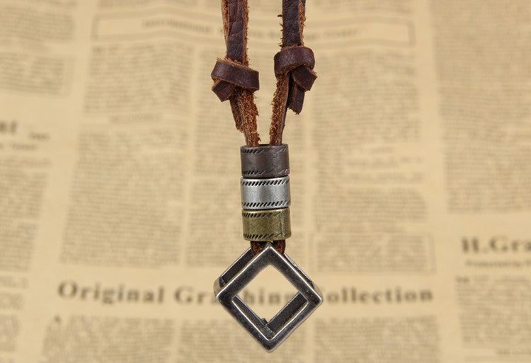 Leather Steampunk Box Necklace - Hello Moa
