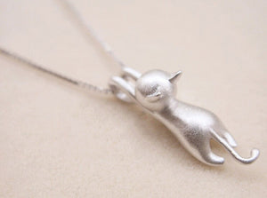 Hanging Cat Necklace - Hello Moa