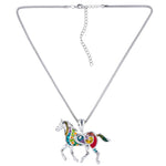 Rainbow Horse Necklace - Hello Moa