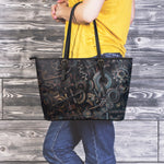 Brown Gear Large Tote - Hello Moa