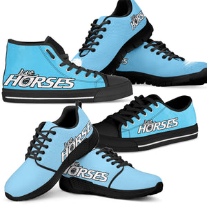 Express Love Horses Shoes Blue (Women's) - Hello Moa