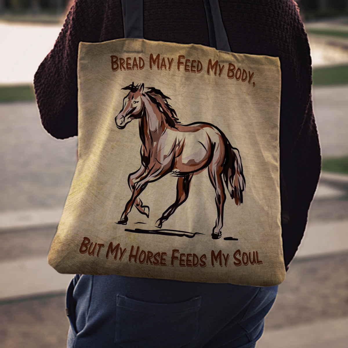Body & Soul Horse Cloth Tote Bag - Hello Moa