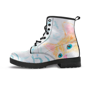 Watercolor Cat II Boots (Women's) - Hello Moa