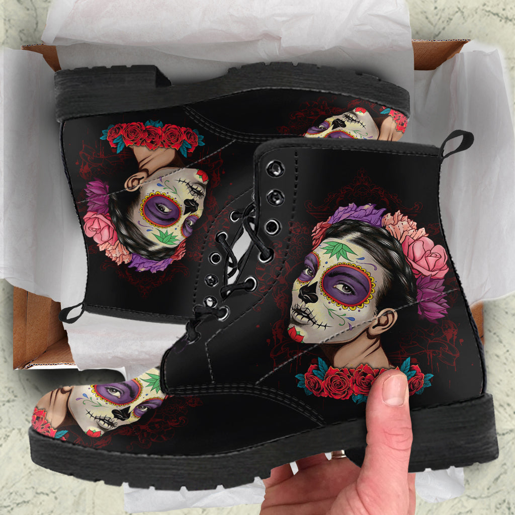 Calavera Skull Boots - Hello Moa