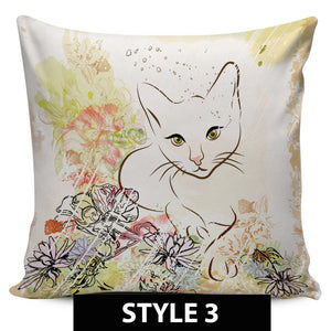 Country Cat Pillow Covers - Hello Moa
