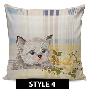 Country Cat Pillow Covers - Hello Moa