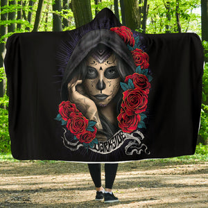 Darkside Skull Hooded Blanket - Hello Moa