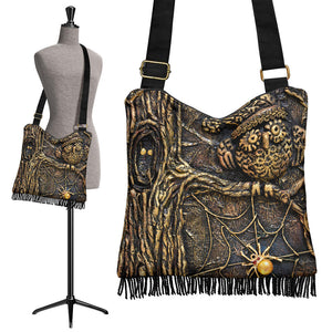 Steampunk Owl Crossbody Handbag - Hello Moa