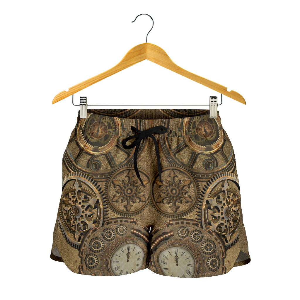 Steampunk Clocks Women's Shorts - Hello Moa