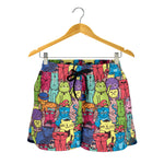 Cartoon Cat Women's Shorts - Hello Moa