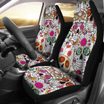 Pink Sugar Skull Car Seat Covers - Hello Moa