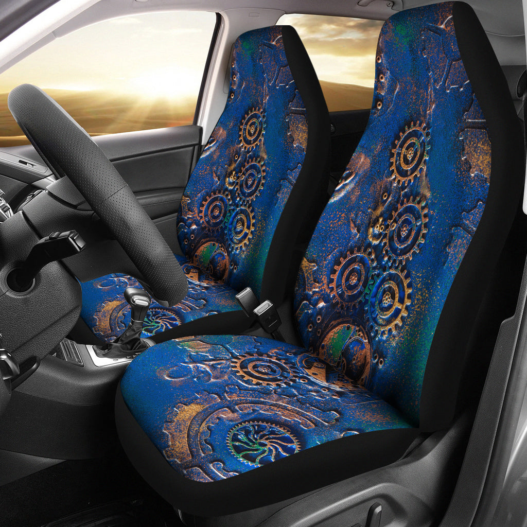 Huk Offshore Royal Blue & Yellow Universal Seat Cover Car Auto