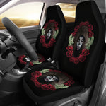 Sugar Skull Wreath Seat Covers - Hello Moa