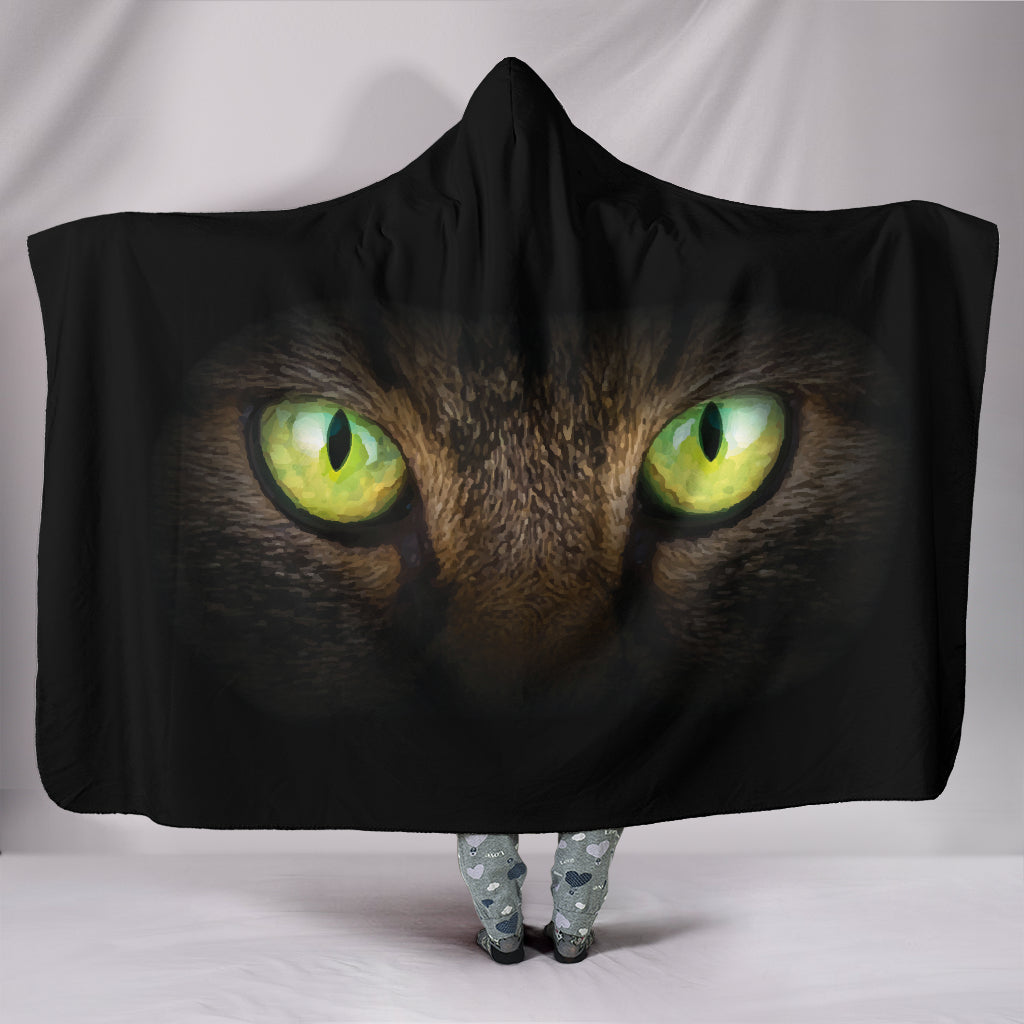 Cat Eyes II Hooded Blanket - Hello Moa
