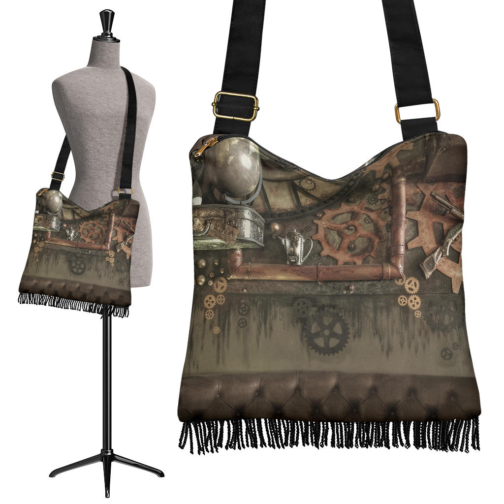 Steampunk Globe Crossbody Handbag - Hello Moa