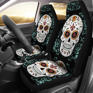 Vintage Sugar Skull Car Seat Covers - Hello Moa