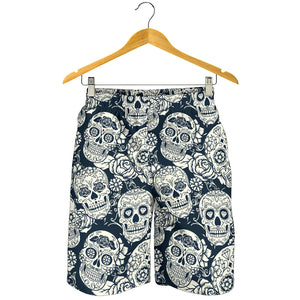 Sepia Sugar Skulls Men's Shorts - Hello Moa