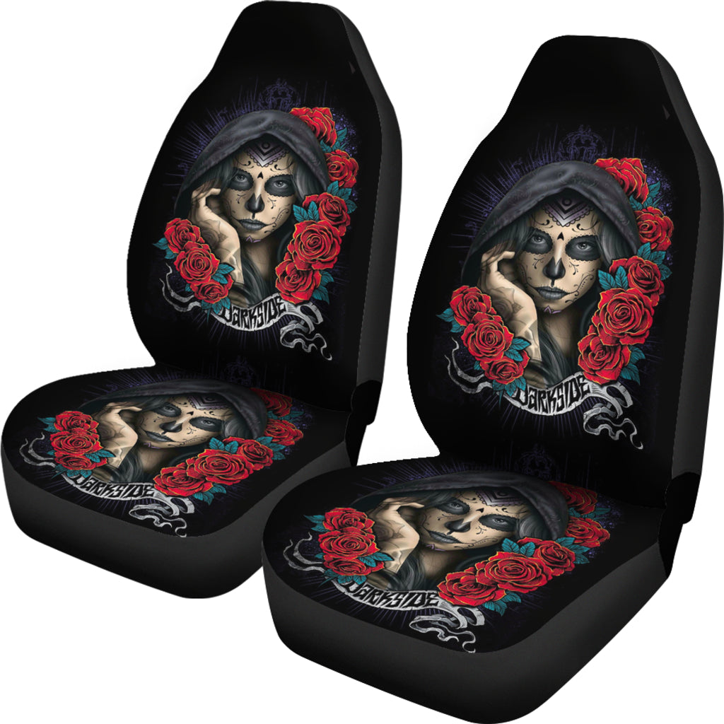 Darkside Sugar Skull Car Seat Covers - Hello Moa