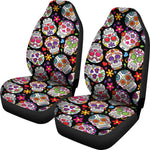 Colorful Sugar Skull II Car Seat Covers - Hello Moa