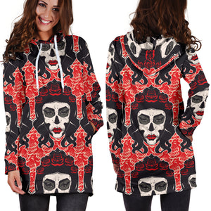 Calavera Women's Hoodie Dress - Hello Moa