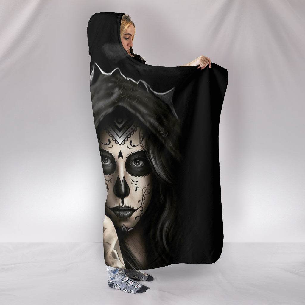 Hidden Skull Hooded Blanket - Hello Moa