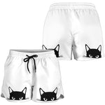 Hiding Cat Women's Shorts - Hello Moa