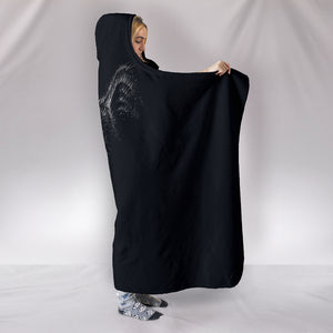 Black Cat II Hooded Blanket - Hello Moa